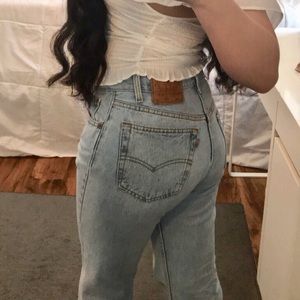 Levis 501 denim blue jeans